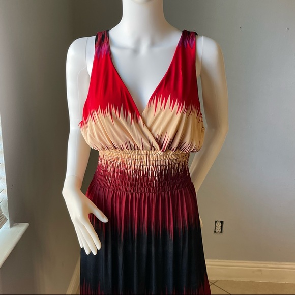 Red New Women’s striped sleeveless dress size Medium - Picture 10 of 13